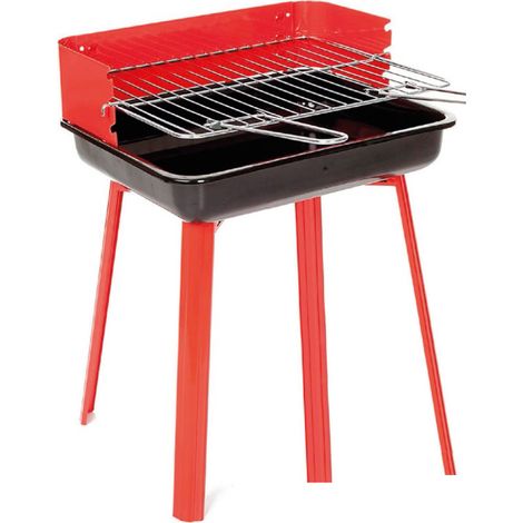 Barbeque Esterno A Carbonella Griglia Estate Campeggio In Acciaio Mod Nebraska (1/4)