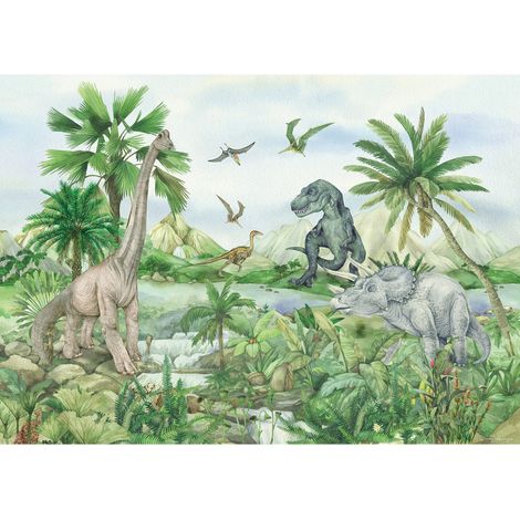 Poster intissé - Dinosaure en couleur - 155 x 110 cm (1/3)