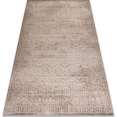Teppich AURA J1361 beige - Rahmen, Ornament, strukturell, modern beige 140x190 cm (1/5)
