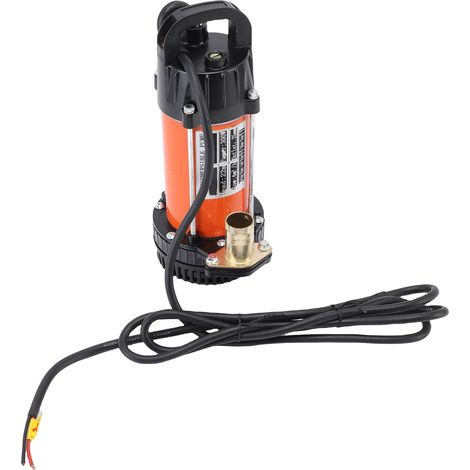 Pompe submersible 300 W, corps en acier inoxydable, câble de 2,5 m, débit de 4 m³/h, hauteur de refoulement de 22 m, moteur sans balais en cuivre, 12 V (1/5)
