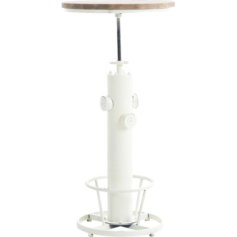 Table haute Ruhr Blanc antique