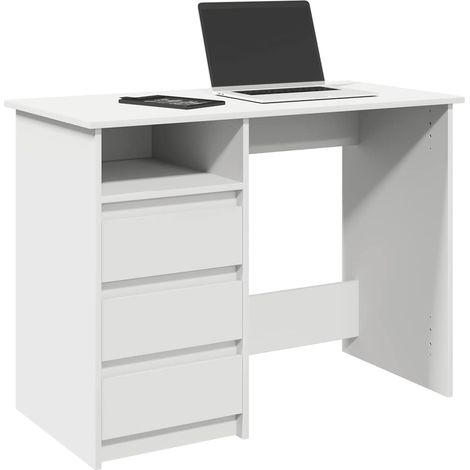 Schreibtisch Weiß 102x50x75 cm Holzwerkstoff