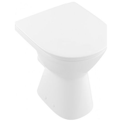 Cuvette O.novo Vita 355 x 480 mm, modèle sur pied, sortie horizontale, En porcelaine sanitaire Blanc CeramicPlus