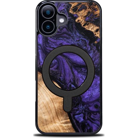Custodia Bewood Unique per iPhone 16 - Viola con MagSafe (1/5)