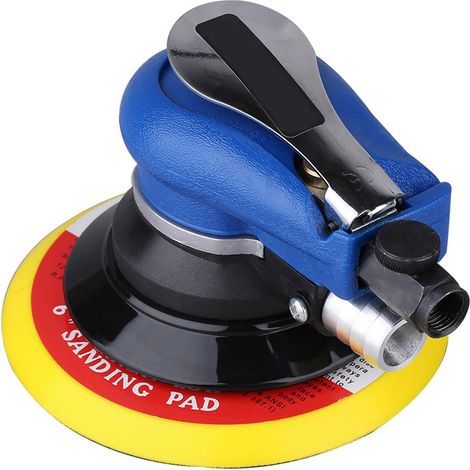 Ponceuse à disque pneumatique de 6 pouces (150 mm) avec tuyau d'aspiration de poussière, entrepôt à l'étranger. (1/5)