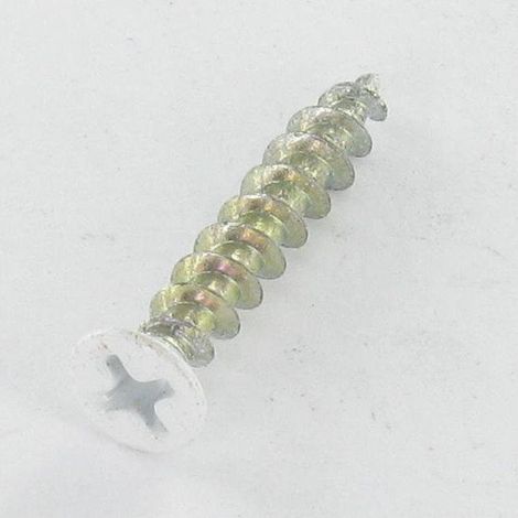 Vis PVC Tête fraisée bombée TFB Phillips 4.3X25 Acier zingué RAL9003-1 pièce (1/3)