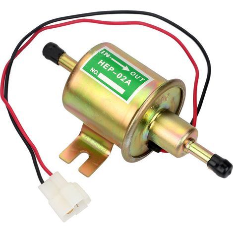 Pompa carburante elettrica universale da 12 V, pompa carburante in linea a bassa pressione da 2,5–4 PSI, pompa di alimentazione benzina/diesel per carburatori di tosaerba e carburatori per imbarcazion (1/5)
