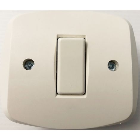 INTERRUTTORE 2 CONTATTI AUTOPORTANTE IN ABS PER SCATOLA TONDA ME 2 + 9