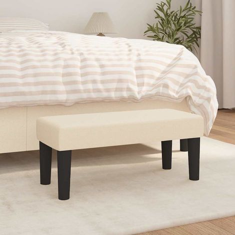 Banc - Banc de salon Banc de table Crème 70x30x30 cm Tissu BV447726 - BonneVie (1/5)