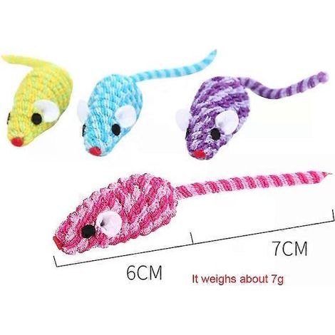 - Jouets pour chats : fausse souris interactive, herbe à chat, jouet d'entraînement, jouet couineur, accessoires pour chatons, 3 couleurs aléatoires (1/5)
