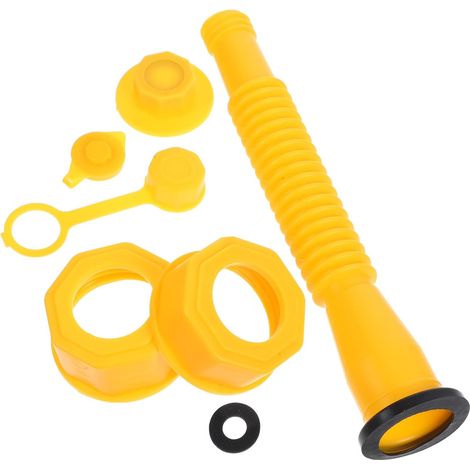 Kit de Remplacement Buse Flexible Double et Bouchons en Plastique avec Couvercle D'aération pour Réservoirs de Stockage Plastiques, pour Ravitaillement Atv et Machinerie (1/5)
