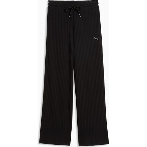 Puma HER Comfort HW Damen-Jogginghose mit weitem Bein, schwarz, 69328401 r M (1/5)