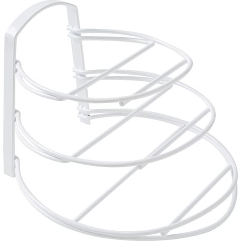 Rangement pour ustensiles de Cuisine Taille M - 31x29x22,5 cm - Métal Blanc (1/5)