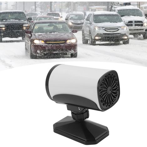 Calefactor portátil para coche ManoMano, giratorio 360°, modo calefacción/ventilación, 150 W, 12 V, ABS blanco. (1/5)