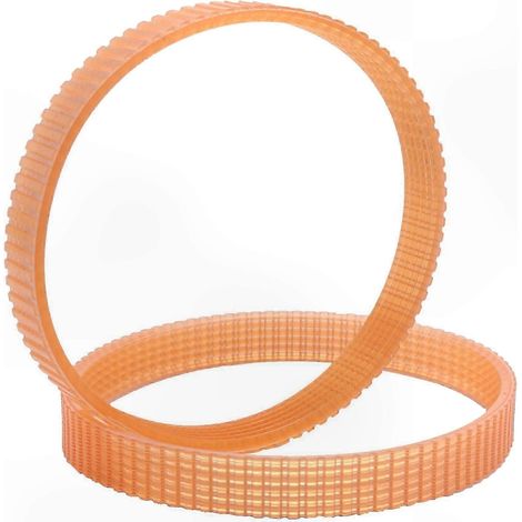 Courroies abrasives nervurées de remplacement pour dégauchisseuse, lot de 2, modèle 9401-6PJ348, bandes de ponceuse compatibles. (1/4)