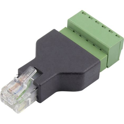 TRU COMPONENTS FL-30 RJ 12 Terminal Adapter FL-30 Stecker, gerade Polzahl Sensoren 6P6C 1 St. (1/2)