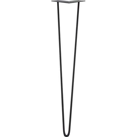 Nordlinger – Pied de meuble filaire incliné noir 71 cm – Conception à visser – Finition mate pour intégration décorative – Pour espaces modernes (1/3)