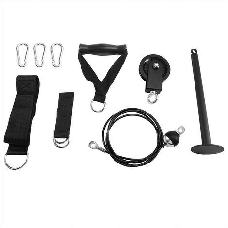 Kit de poulies de musculation DIY pour bras, biceps et triceps - Accessoire d'entraînement pour salle de sport (1/5)