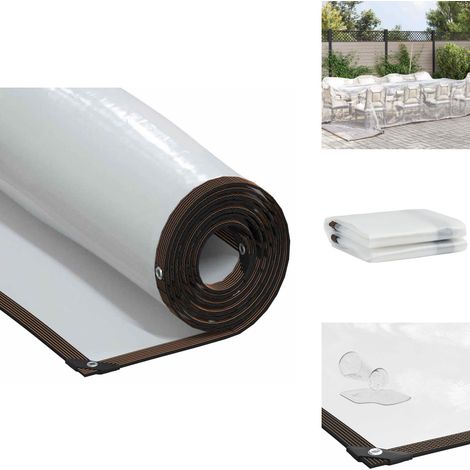 Bâche transparente avec œillets 5x8 m polyéthylène - Bâche Transparente - Bâches Transparentes - Bâche Claire - Bâche Transparente Robuste (1/5)