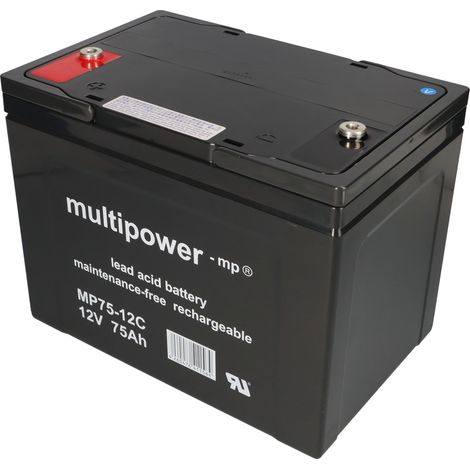 Ersatzakku f. Invacare Storm 2 x 12V 75Ah Blei AGM Akku-Satz zyklenfest MP (1/5)