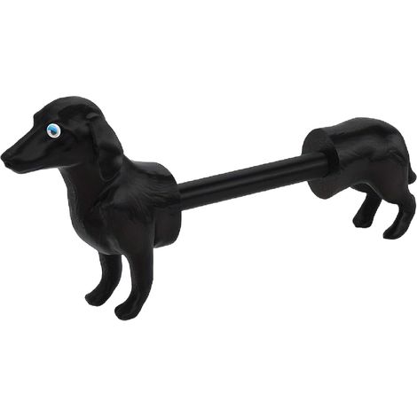 CCYKXAFun dog-shaped tissue roll holder for modern countertop home decor, kitchen counter paper towel holder (1/5)
