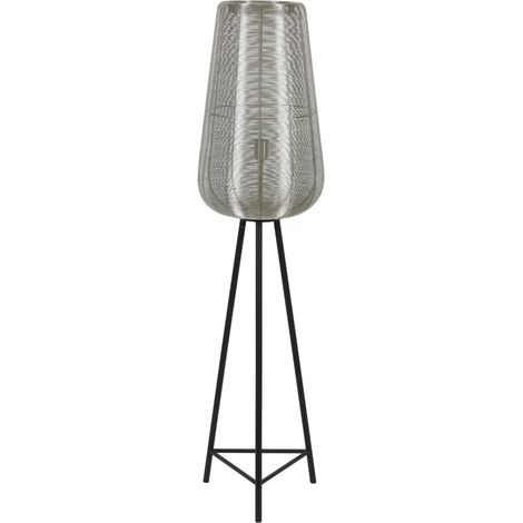 Light & Living - lámpara de pie - Adeta - plateado - metal -