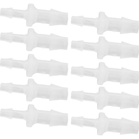 10 raccords réducteurs à embout cannelé pour tuyau d'aquarium, adaptateurs pour pompe à air en PP pour connexion de tuyau en silicone 3,9-6,4 (1/5)