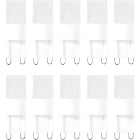Lot de 10 ampoules LED G9 1W haute luminosité blanc chaud 3500K (1/4)