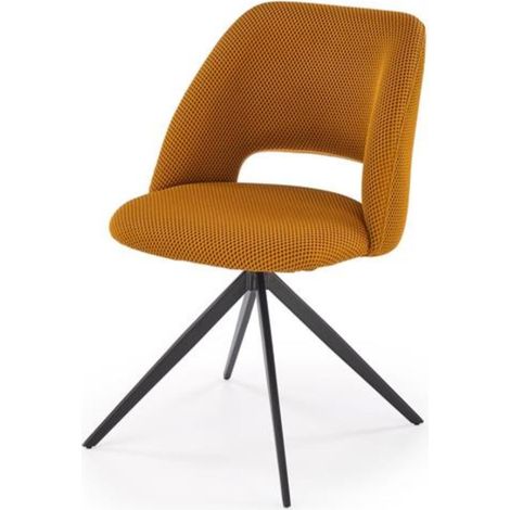Chaise design jaune pivotante a 180° Danilo (1/5)