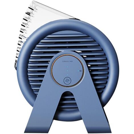 Bureau personnel à circulation d'air, rechargeable par USB, 17 x 13 x 10 cm, pour bibliothèques, bleu