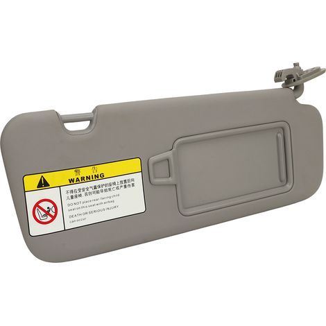 Pare-soleil côté passager avec miroir 85220 F0100TTX pour Elantra AD 2016 à 2019 Gris (1/5)