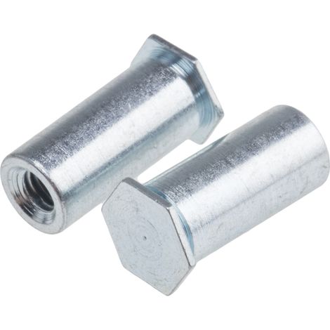 Entretoise auto-sertissable RS PRO Acier Zingué, M3 ( Prix pour Sachet de 50 )
