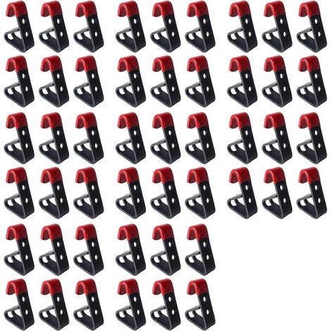 48 crochets métalliques pour jantes de pneus, supports de présentation pour magasins et présentoirs muraux, crochets de course (1/5)