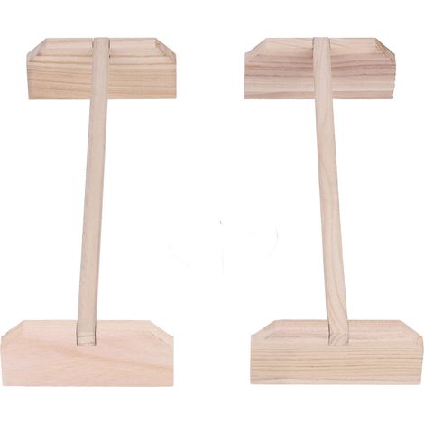 2 perchoirs en bois pour perroquets, poules et coqs, lot de 2, emballage carton (1/5)