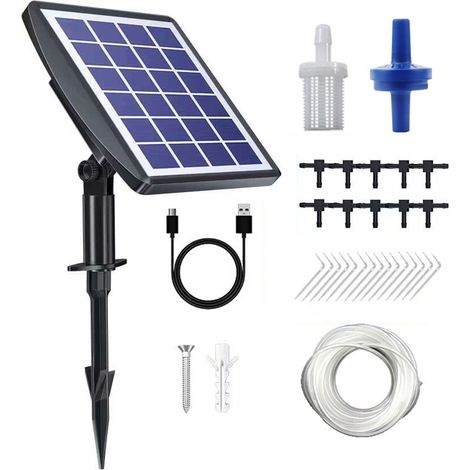 Automatisches 3-Watt-Solar-Bewässerungssystem für den Außenbereich, intelligente Bewässerungsmaschine für Zimmer- und Gartenpflanzen (1/5)