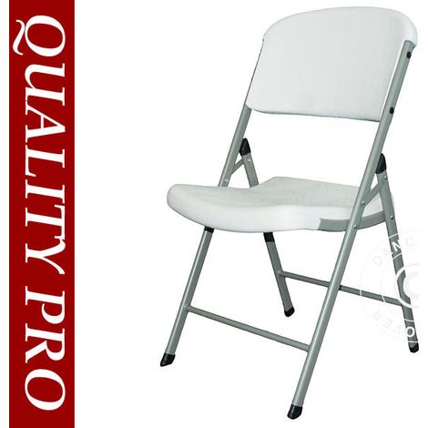 Folding Chair 48x43x89 cm, Light grey/White, 4 pcs. - Dancover (1/2)