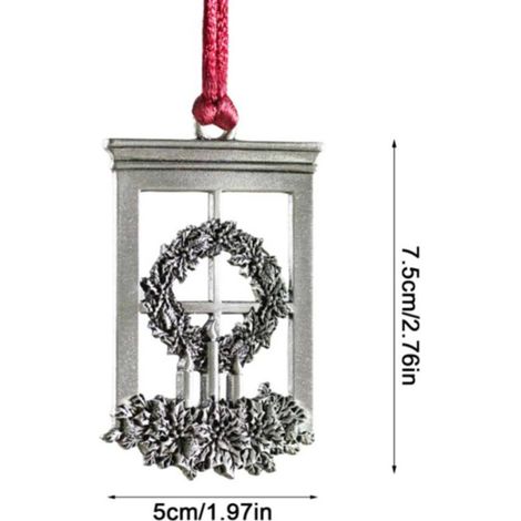 Pendentif sapin de Noël en étain, décoration à suspendre soi-même pour Noël ou une fête à la maison. Idéal pour un sapin de Noël ou une fête. (1/5)