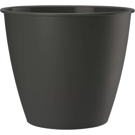 Vaso in plastica per azalea, 19 cm, antracite opaco (1/5)