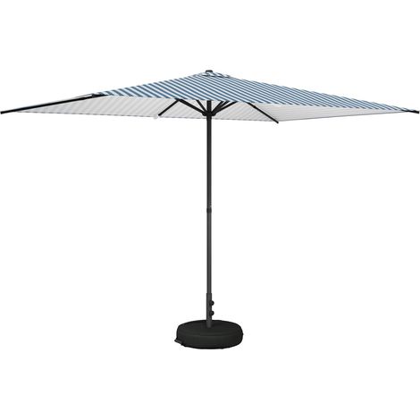 Paraguas de Jardín con Base 200 x 300 cm Poliéster Rectangular vidaXL
