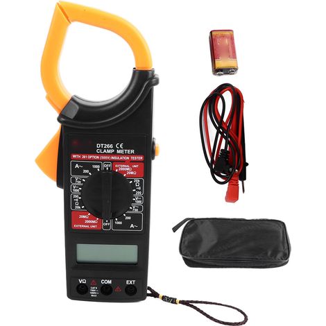 Pince ampèremétrique numérique multimètre voltmètre testeur haute précision AC DC automatique (1/5)