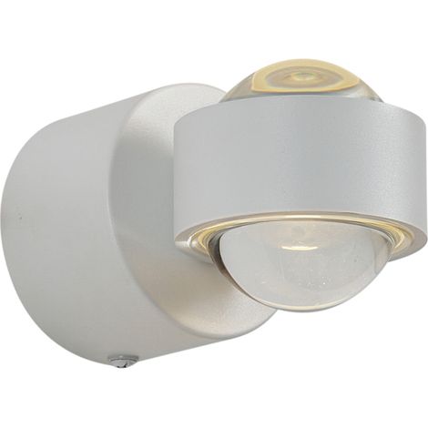 Design Wall Lamp White incl. LED IP44 - Lens