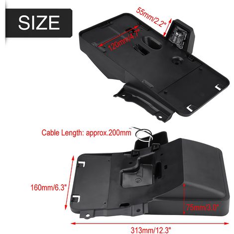 Kennzeichenhalterung hinten mit Beleuchtung für Jeep Wrangler JK 2006-2017 (1/5)