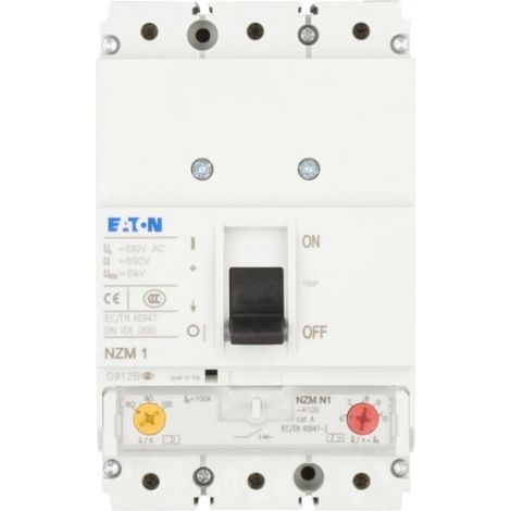 Eaton Interruptor tripolar negro 80-100A 690V AC