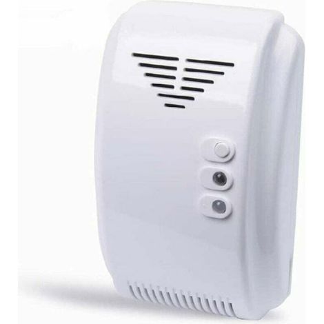 Détecteur de gaz, détecteur de gaz 12 V, alarme, propane, butane, GPL, camping-car, camping-car, blanc (1/2)
