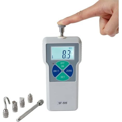 SF-500 Digital Force Meter/Push-Pull Force Gauge Dynamometer Tester - Pressure Dynamometer, High-Precision LCD Measuring Device (1/4)