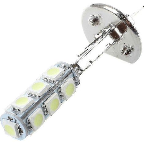 Lot de 2 ampoules H1 blanches pour phares de voiture, 13 LED SMD 5050 (exwo) pour autoroute