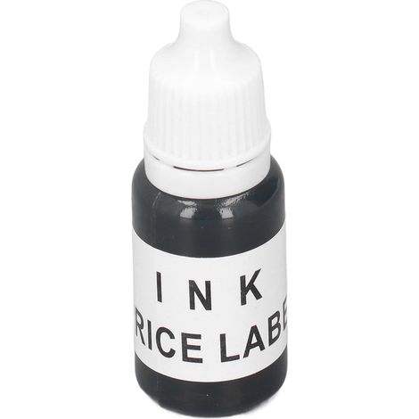 Recharge d'encre noire 10 ml pour étiqueteuse de prix, encre carbone de remplacement pour rouleau d'étiqueteuse