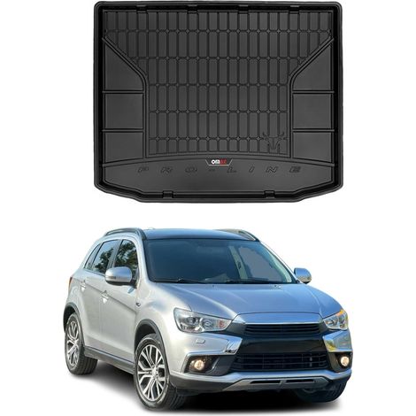 Tapis de Coffre 3D TPE Premium Compatible avec Mitsubishi ASX 2010-2016 Bac de Protection de Coffre Intérieur antidérapant Revêtement de Coffre Bords Hauts pour Voiture Noir (1/5)