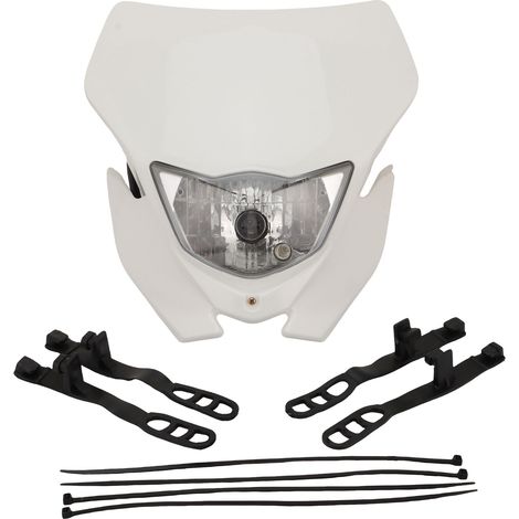 Universal LED motorcycle headlight, bright white front light, suitable for off-road/street/cruiser motorcycles, waterproof and shockproof, modified optical block.--BIEMMEDUE (1/5)