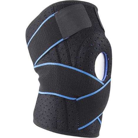 Genouillère de Sport, Genouillère avec stabilisateurs latéraux et coussinets en gel, Genouillère avec Stabilisateurs Latéraux et Coussinets, (1/5)